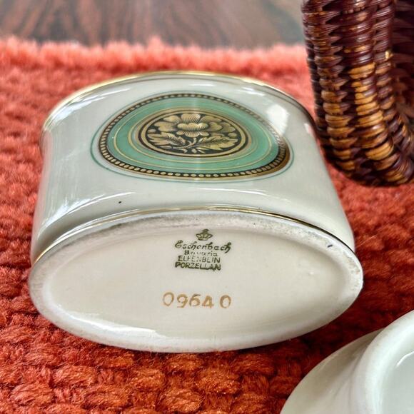 Vintage MCM Eschenbach Bavaria Toothpick Holder and Side Plate - Picture 4 of 12